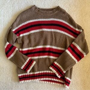 Fall stripped sweater